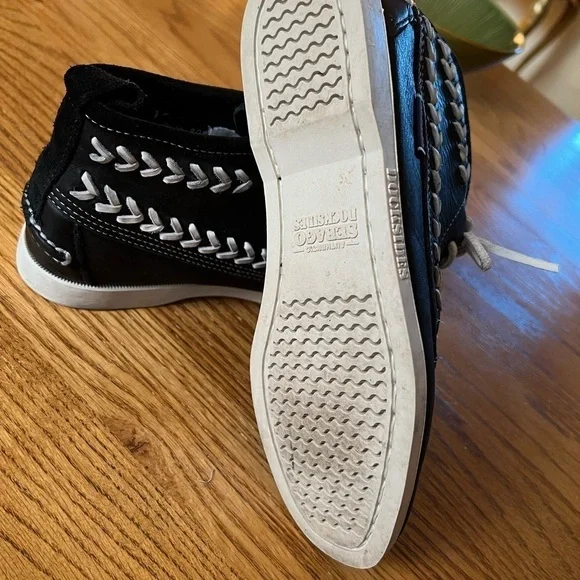 Sebago Womens Shoes 7.5 Apache DockSide Leather Ankle Boot Shoe, Blue - Picture 5 of 11